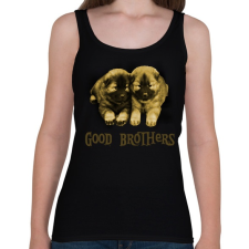 PRINTFASHION Jó testvérek - Női atléta - Fekete női trikó