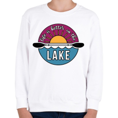 PRINTFASHION Jobb a vizen lenni  - Gyerek pulóver - Fehér