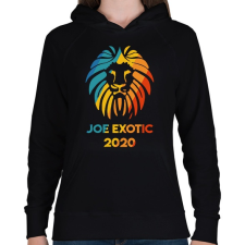 PRINTFASHION Joe Exotic 2020 - Női kapucnis pulóver - Fekete női pulóver, kardigán