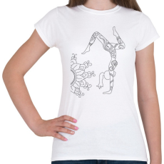 PRINTFASHION Jóga - Női póló - Fehér