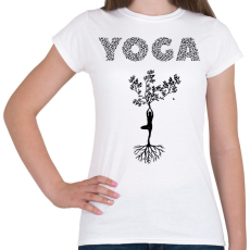 PRINTFASHION Jóga - Női póló - Fehér