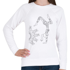 PRINTFASHION Jóga - Női pulóver - Fehér