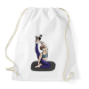 PRINTFASHION Jóga póz - Sportzsák, Tornazsák - Fehér