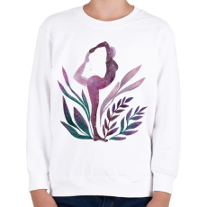 PRINTFASHION Jógás póz - Gyerek pulóver - Fehér