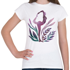 PRINTFASHION Jógás póz - Női póló - Fehér női póló