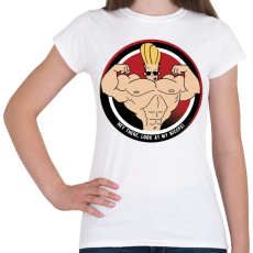 PRINTFASHION Johhny Bravo - Női póló - Fehér