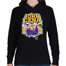 PRINTFASHION John Cena - Női kapucnis pulóver - Fekete női pulóver, kardigán