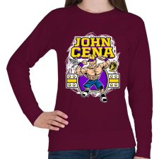 PRINTFASHION John Cena - Női pulóver - Bordó női pulóver, kardigán
