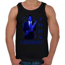 PRINTFASHION john coltrane - Férfi atléta - Fekete atléta, trikó