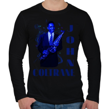 PRINTFASHION john coltrane - Férfi hosszú ujjú póló - Fekete férfi póló