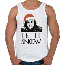 PRINTFASHION John Snow - Let it snow - Férfi atléta - Fehér atléta, trikó