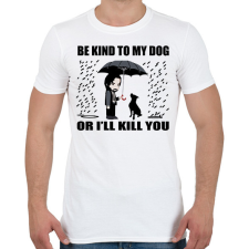 PRINTFASHION John Wick dog - Férfi póló - Fehér férfi póló