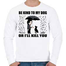 PRINTFASHION John Wick dog - Férfi pulóver - Fehér férfi pulóver, kardigán