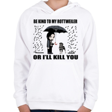 PRINTFASHION John Wick roti - Gyerek kapucnis pulóver - Fehér gyerek pulóver, kardigán