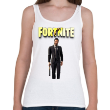 PRINTFASHION John Wick " The Reaper" Fortnite - Női atléta - Fehér női trikó