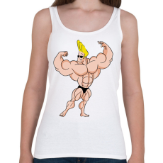 PRINTFASHION Johnny Bravo - Női atléta - Fehér