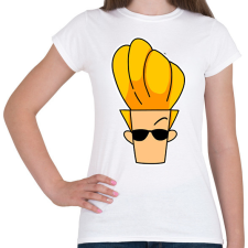PRINTFASHION johnny bravo - Női póló - Fehér női póló
