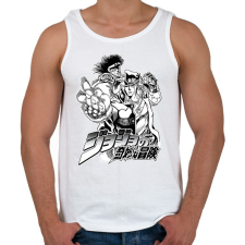 PRINTFASHION JoJo’s Bizarre Adventure - Férfi atléta - Fehér atléta, trikó
