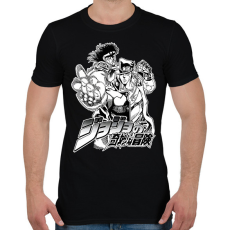 PRINTFASHION JoJo’s Bizarre Adventure - Férfi póló - Fekete