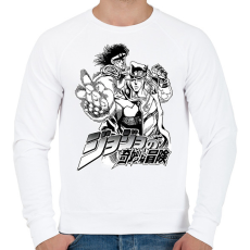 PRINTFASHION JoJo’s Bizarre Adventure - Férfi pulóver - Fehér