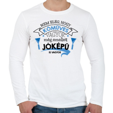 PRINTFASHION Jóképű kőműves - Férfi hosszú ujjú póló - Fehér férfi póló