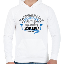 PRINTFASHION Jóképű kőműves - Férfi kapucnis pulóver - Fehér férfi pulóver, kardigán