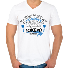 PRINTFASHION Jóképű kőműves - Férfi V-nyakú póló - Fehér férfi póló