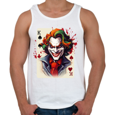 PRINTFASHION Joker - Férfi atléta - Fehér