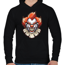 PRINTFASHION joker - Férfi kapucnis pulóver - Fekete férfi pulóver, kardigán