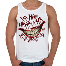 PRINTFASHION Joker Smile - Férfi atléta - Fehér atléta, trikó