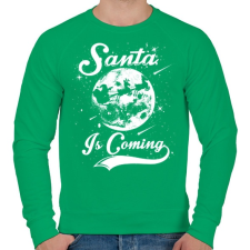 PRINTFASHION Jön a Mikulás - Férfi pulóver - Zöld férfi pulóver, kardigán