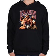 PRINTFASHION Jon Jones - Gyerek kapucnis pulóver - Fekete gyerek pulóver, kardigán