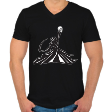 PRINTFASHION jordan reaper - Férfi V-nyakú póló - Fekete férfi póló