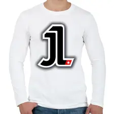 PRINTFASHION Jorge Lorenzo - Férfi hosszú ujjú póló - Fehér férfi póló