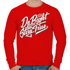 PRINTFASHION Jóság és hűség - Férfi pulóver - Piros férfi pulóver, kardigán