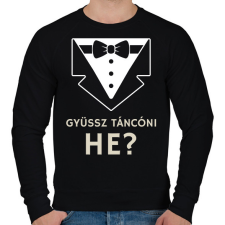 PRINTFASHION Jössz táncolni? - Férfi pulóver - Fekete férfi pulóver, kardigán