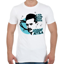 PRINTFASHION József Attila- A köd, a csönd - Férfi póló - Fehér férfi póló