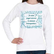 PRINTFASHION József Attila - Jó volna jegyet szerezni - Női pulóver - Fehér női pulóver, kardigán