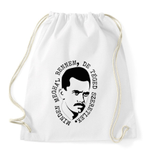 PRINTFASHION József Attila - Minden meghal bennem - Sportzsák, Tornazsák - Fehér tornazsák
