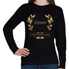 PRINTFASHION József - Női pulóver - Fekete női pulóver, kardigán