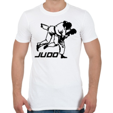 PRINTFASHION Judo - Cselgáncs - Férfi póló - Fehér férfi póló