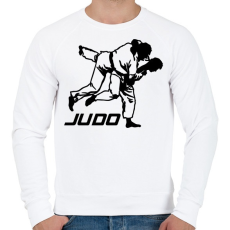 PRINTFASHION Judo - Cselgáncs - Férfi pulóver - Fehér