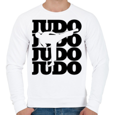 PRINTFASHION Judo - Férfi pulóver - Fehér