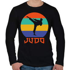 PRINTFASHION Judo - Harcművészet - Férfi hosszú ujjú póló - Fekete
