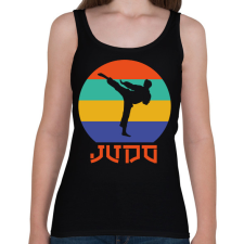 PRINTFASHION Judo - Harcművészet - Női atléta - Fekete női trikó