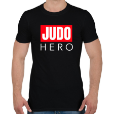 PRINTFASHION JUDO HERO - Férfi póló - Fekete férfi póló