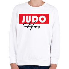 PRINTFASHION Judo hero - Gyerek pulóver - Fehér