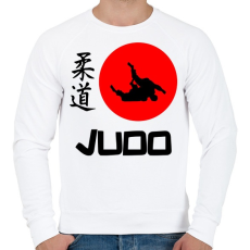 PRINTFASHION Judo Japán - Férfi pulóver - Fehér