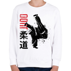 PRINTFASHION Judo küzdősport - Gyerek pulóver - Fehér
