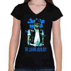 PRINTFASHION Juice wrld-BLUE - Női V-nyakú póló - Fekete